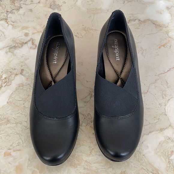 Easy Spirit Catava Comfort Leather Loafer Pumps - Picture 3 of 13